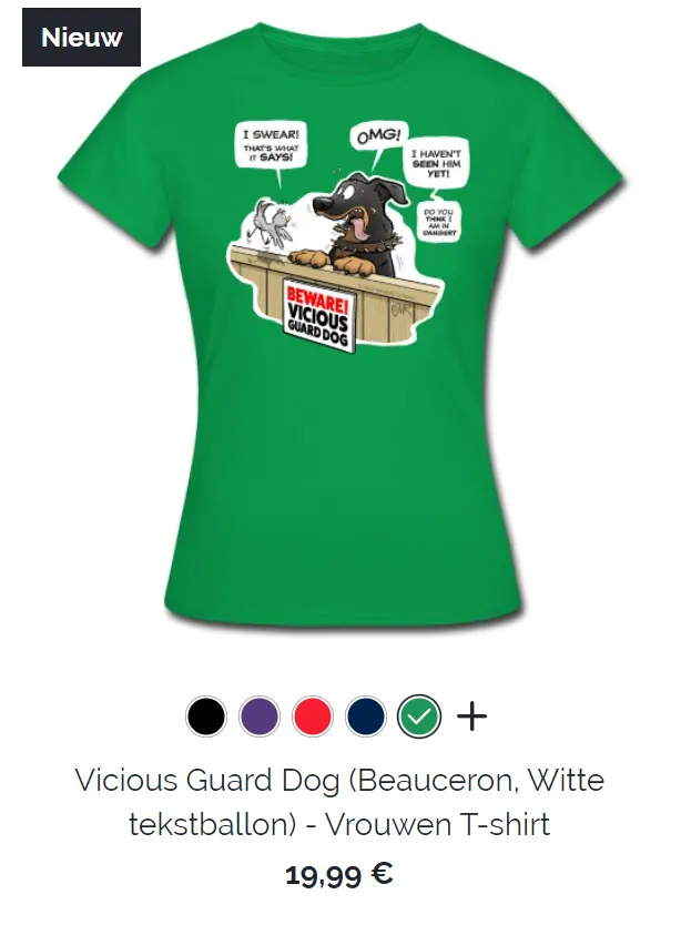 Vicious Guard Dog Vrouwen T-shirt